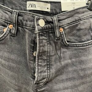Zara midweek grey, slim full length jeans size 0